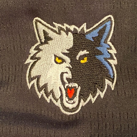 Adidas Climalite Black Polo with Minnesota Timberwolves EmbroideredMens Size L - Picture 2 of 15